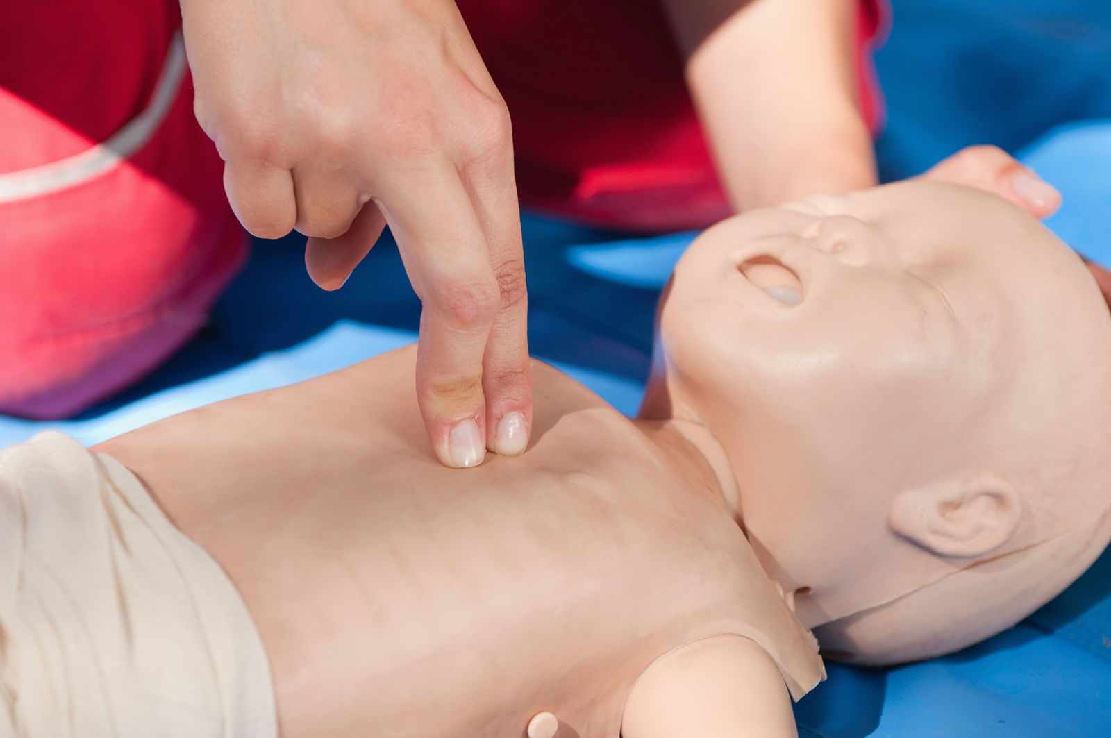 someone performing infant cpr with two fingers shutterstock types of cpr