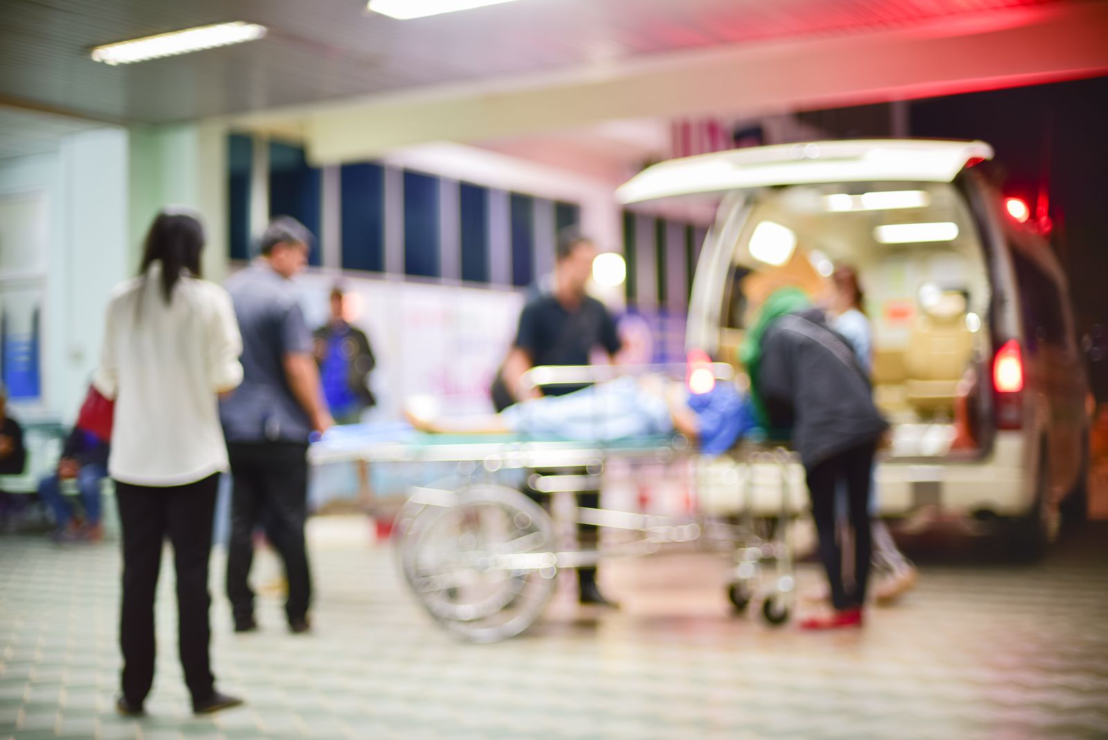 a patient arriving at a hospital in an ambulance shutterstock types of cpr