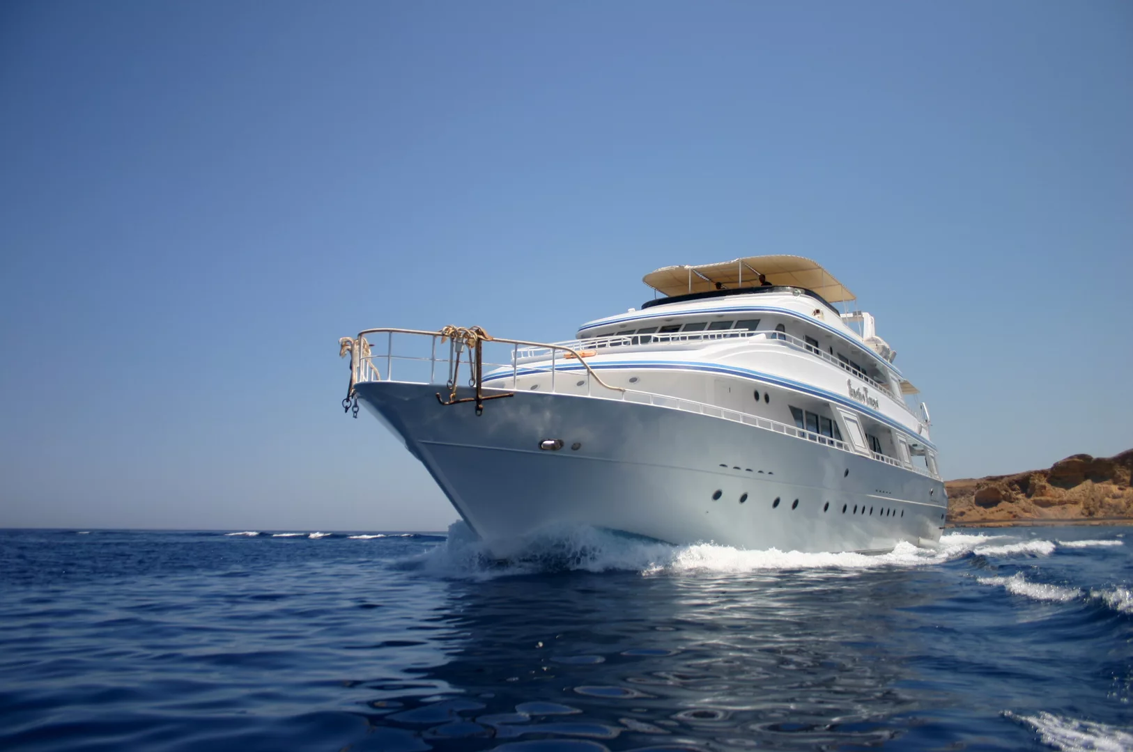 A liveaboard in the Red Sea