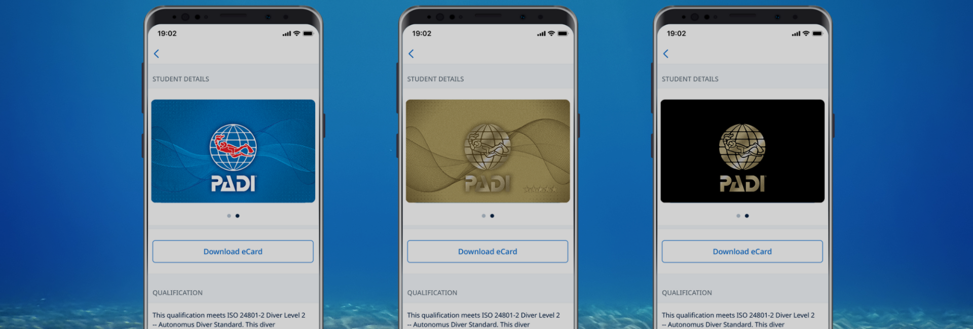 新しいCカードのカタチ PADI eCardとは？