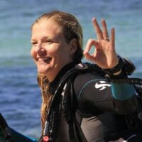 Charlotte Barbosa, shark conservationist and PADI Pro