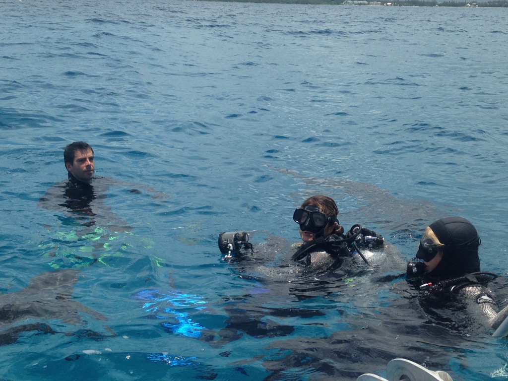 Charlotte Barbosa teaching the next generation of divers to fall in love with sharks in the Bahamas