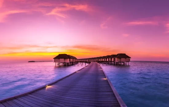 maldives sunset