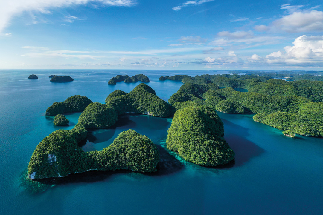 Imagen aérea de las islas.