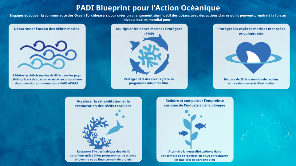 le PADI Blueprint pour Ocean Action