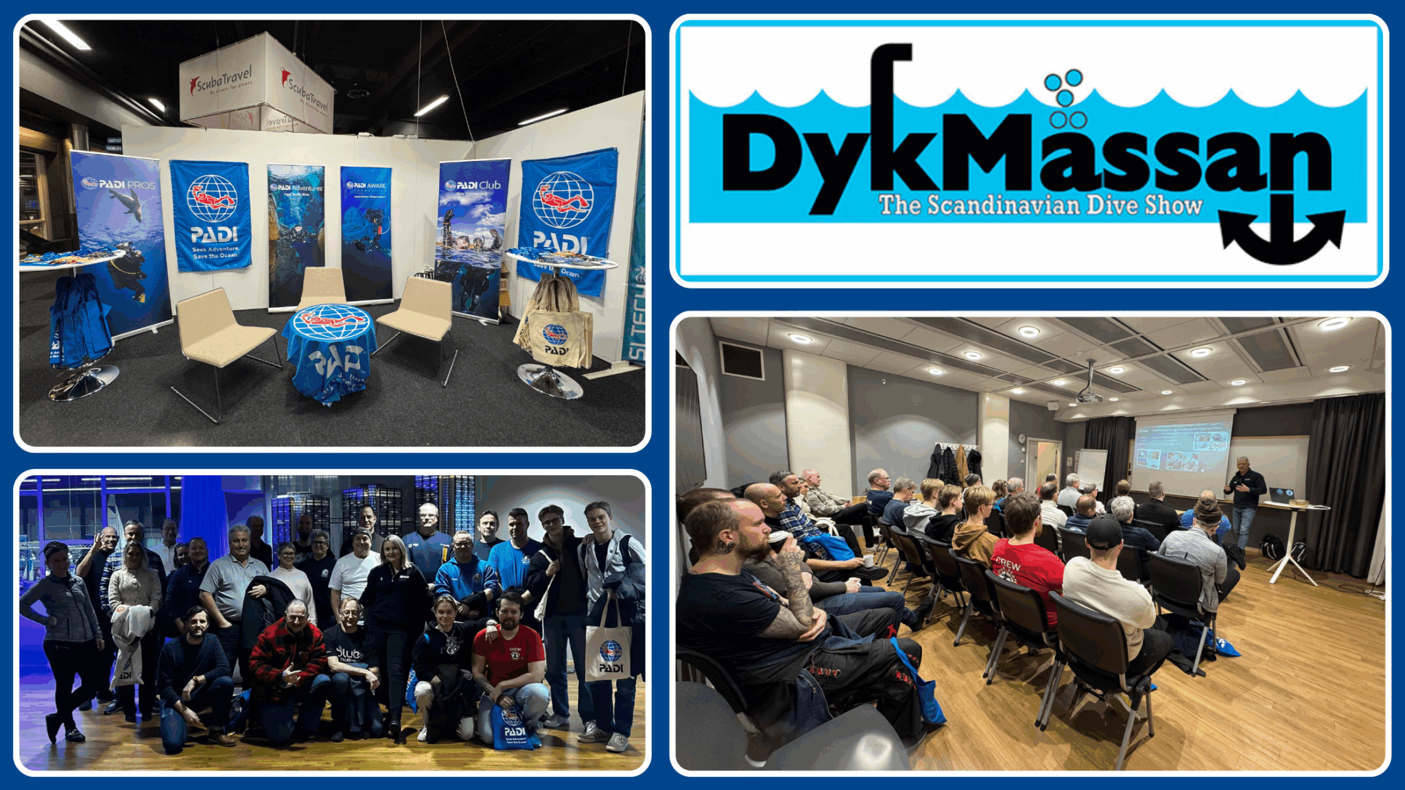 Collage voor de Dykmassan Duikshow 2026