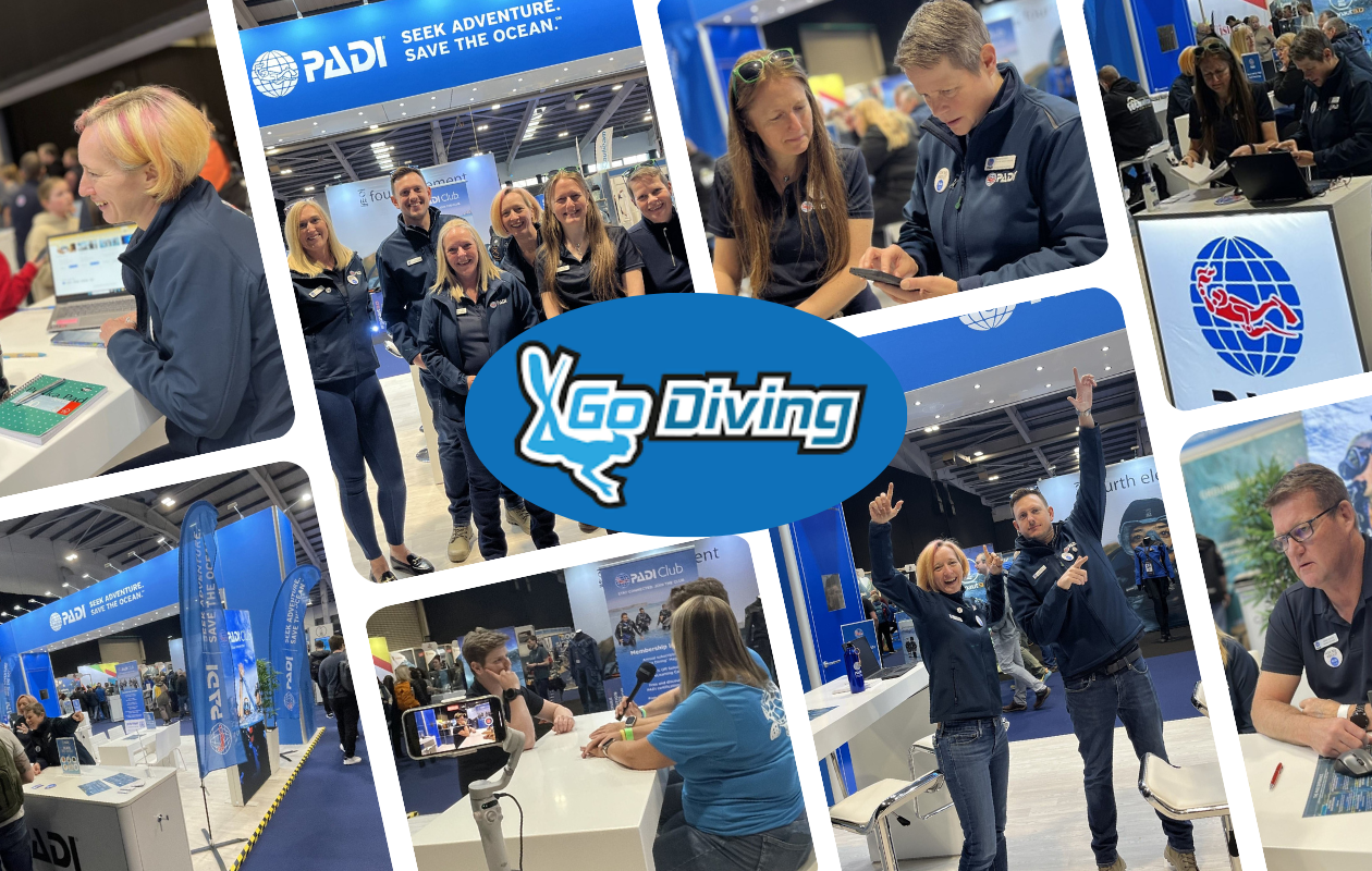 Collage voor de 2026 Go Diving duikshow