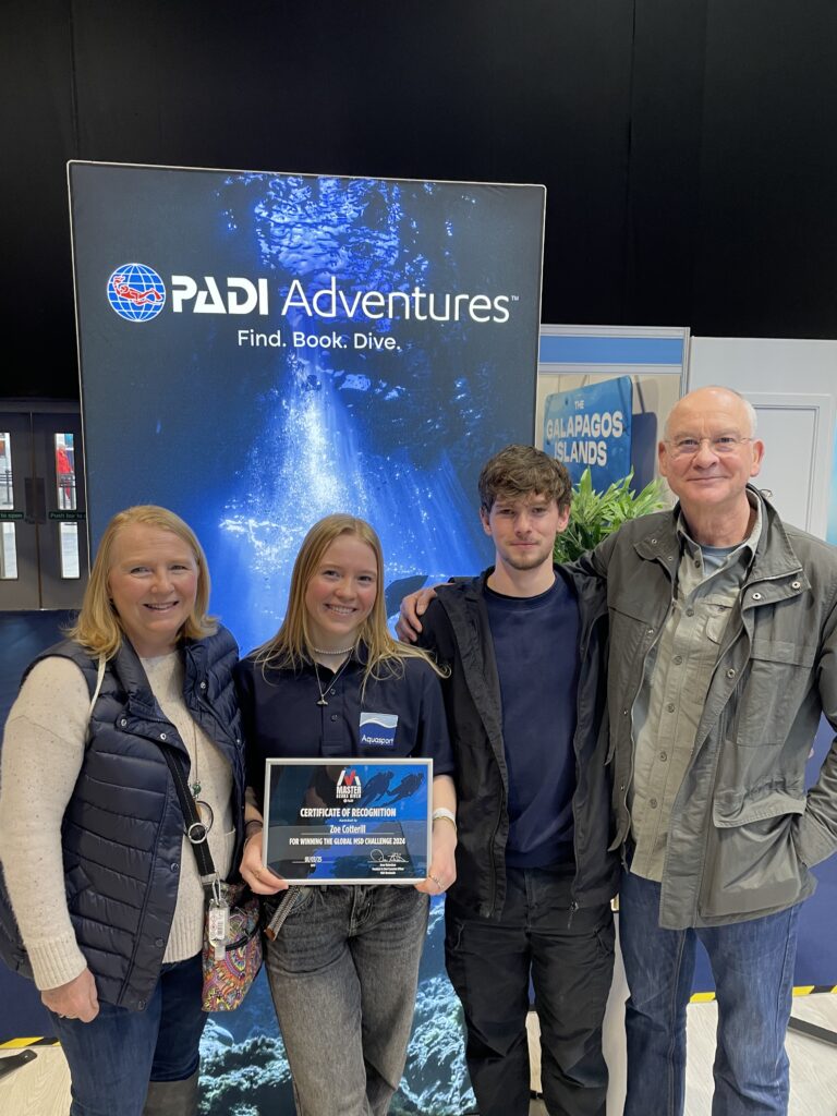 MSD Comp winner Zoe Cotterill with family