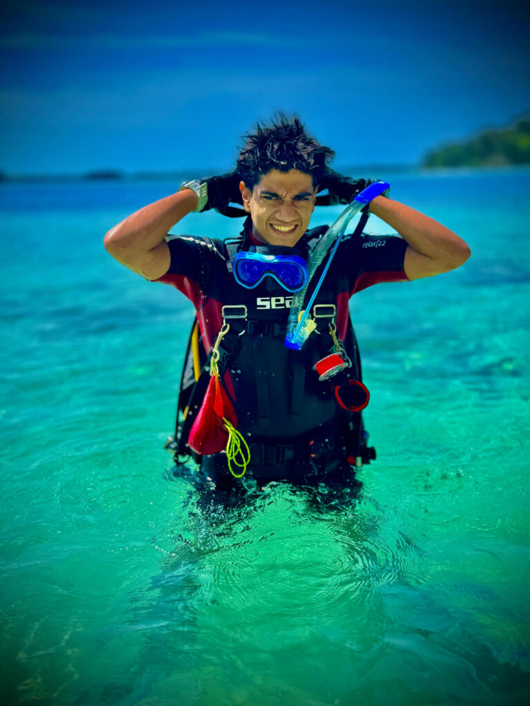 My PADI AmbassaDiver junior