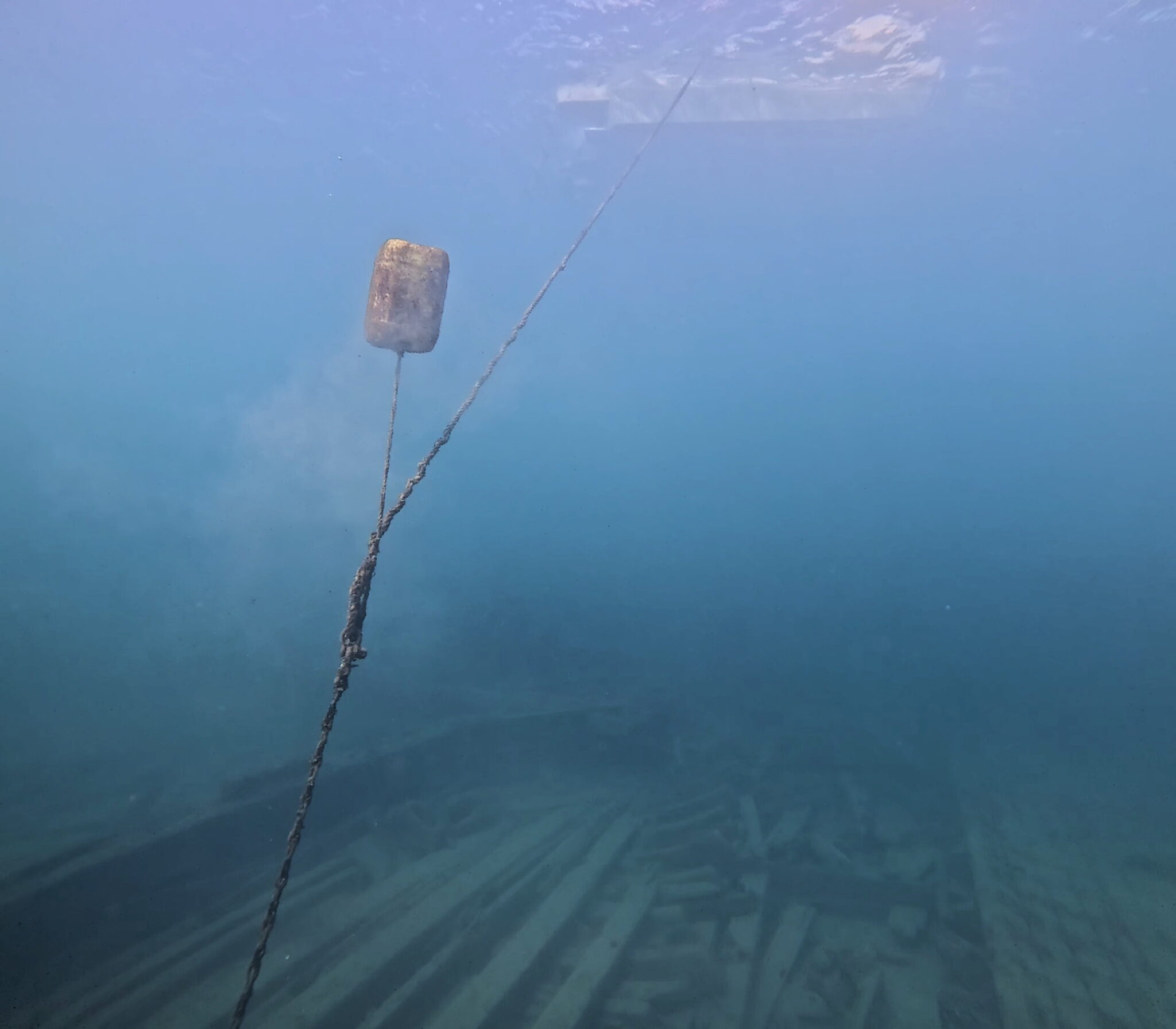 Lake erie mooring line