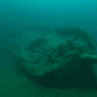 tiller shipwreck underwater lake ontario