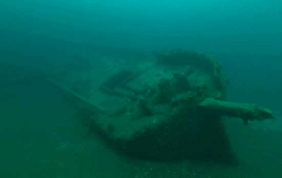 tiller shipwreck underwater lake ontario