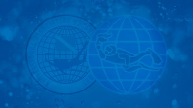 Faded padi logo on a blue background