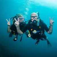 Bep and Otto Wijnands diving in Thailand