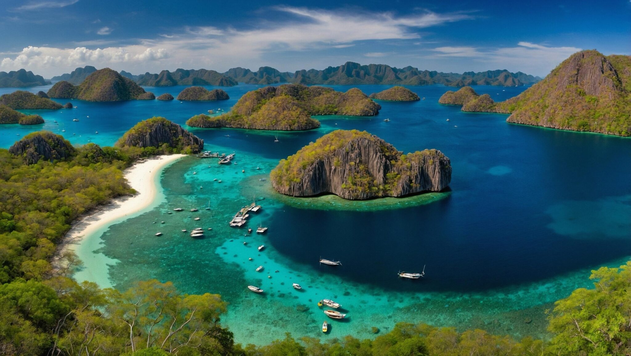 coron from above philippines 