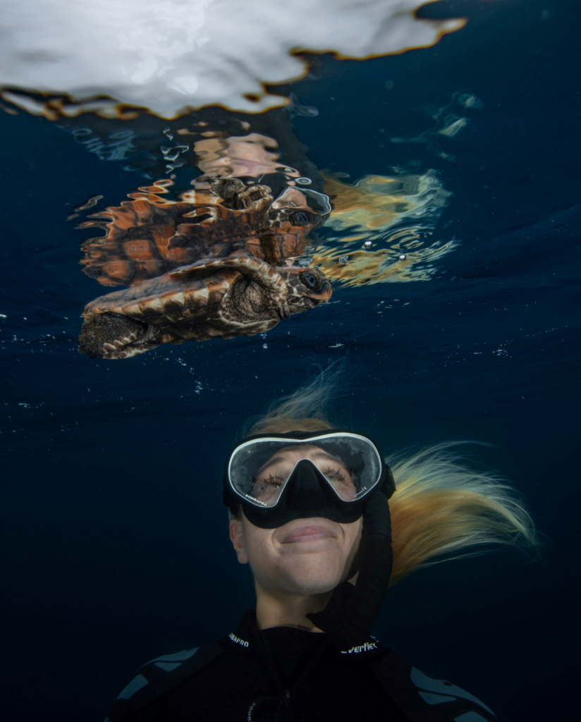 danel wentzel padi ambassadiver met schildpad