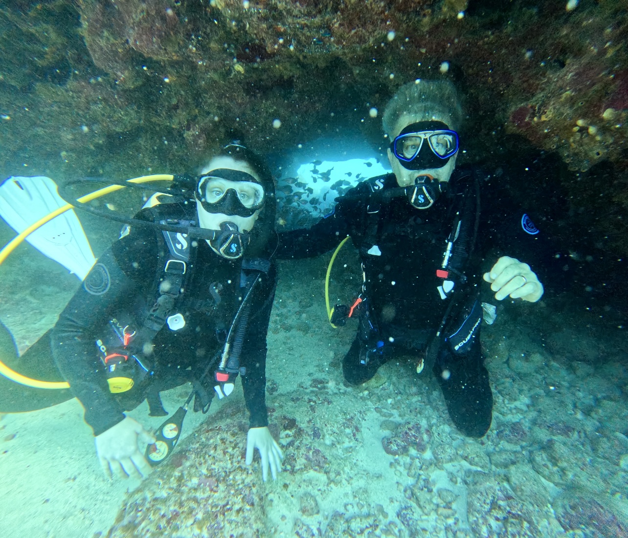 Carolyn Kiss with her father