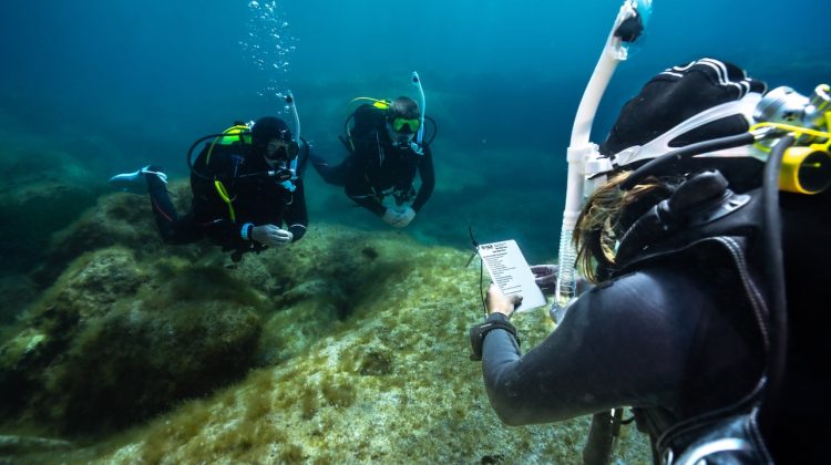 An IDC candidate practices teaching a Rescue Diver course in Malta