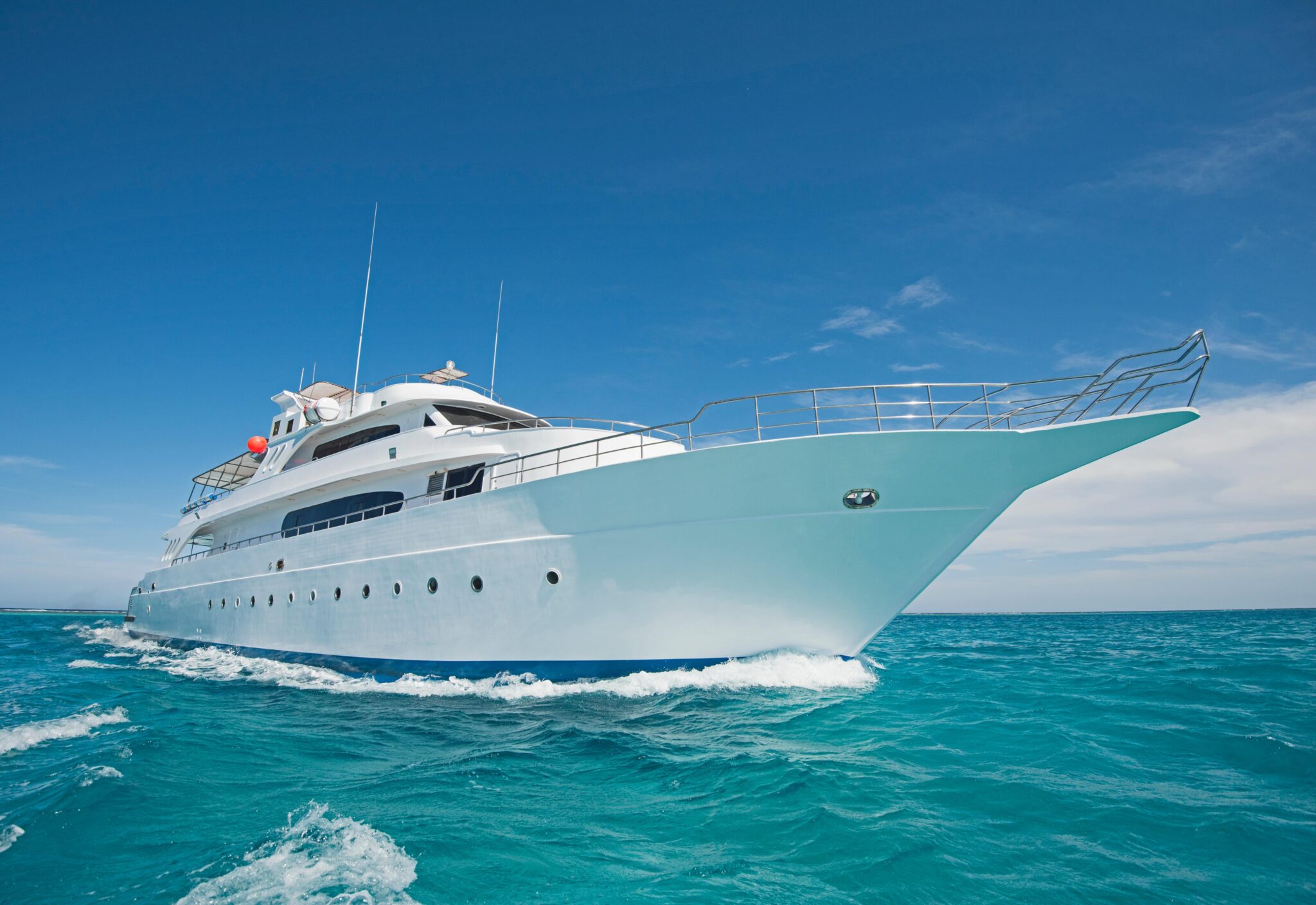 liveaboard boat on the ocean