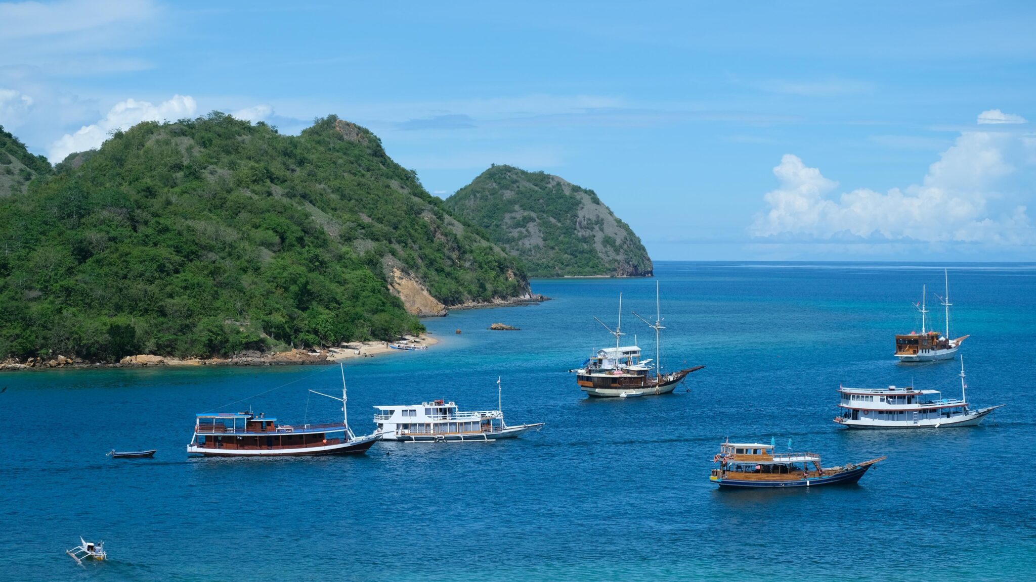 Boats anchored in the ocean which, along with pet names and fantasy ocean names, can be inspired by the best baby ocean names
