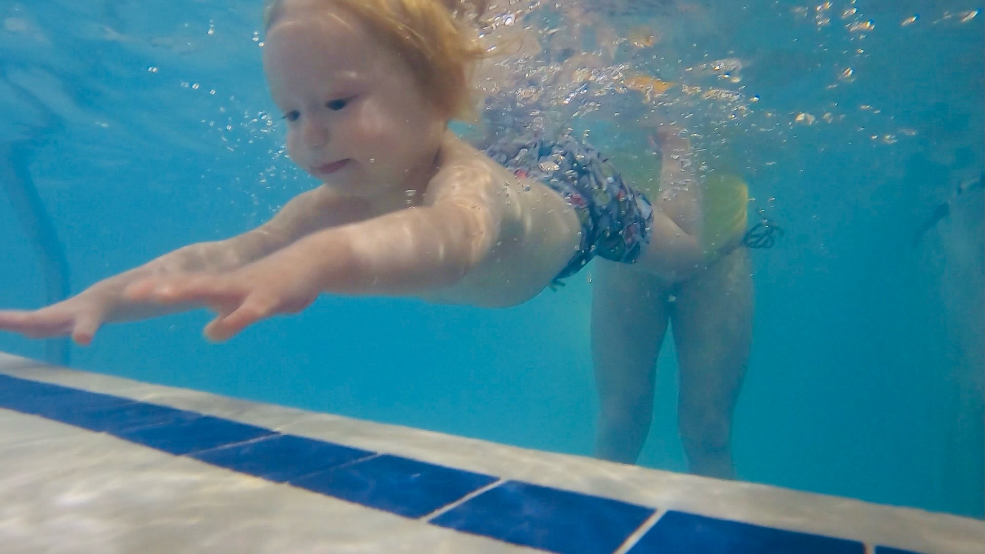 msd challenge 2025 winner curt tomlinson's grandchild learning to swim