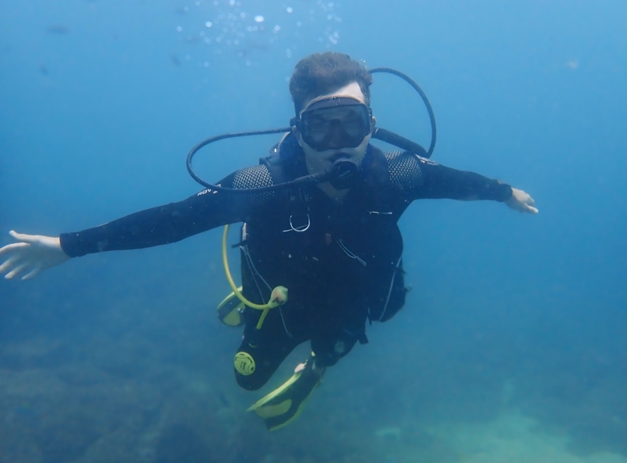 Cameron Cloete, winner of the 2025 Advanced Open Water Diver Challenge.