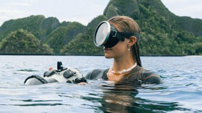 Emma Hanney photographer in the water