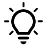 lightbulb graphic icon